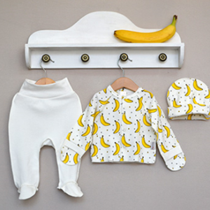 Комплект для новорожденных "Бананы"