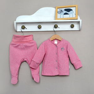 Комплект детский "Меланж", цвет розовый меланж